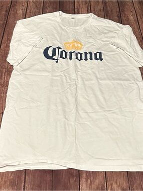 Corona White Logo Tee